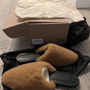Jenni Kayne Shearling mules NWT size 8